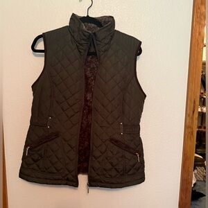 Weatherproof Fleece Jacket in Brown and Green